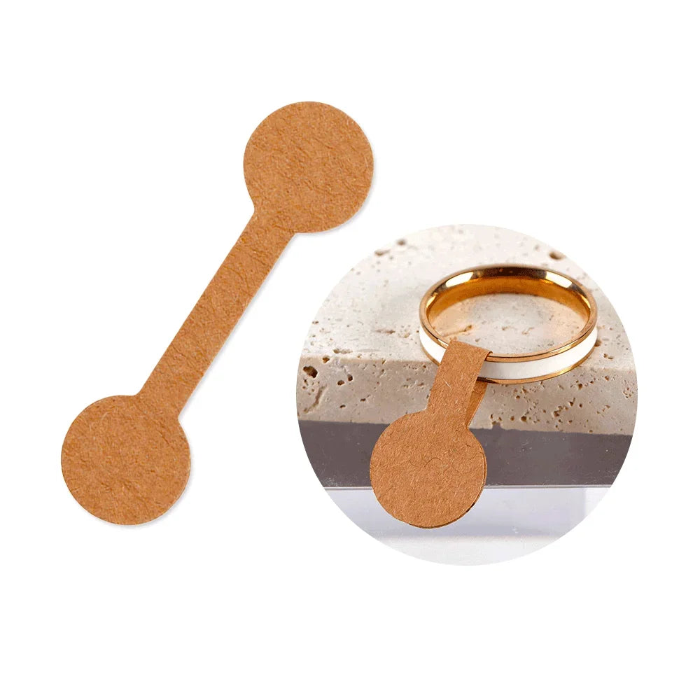 100/200PCS Round Price Tag for Jewelry Bracelet Earring Necklace Display Stand Card Packaging Sticker Self Adhesive Blank Label