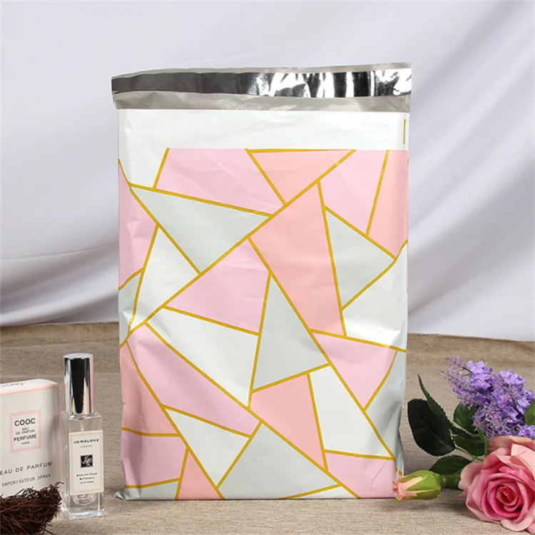 100PCS Poly Mailer Adhesive Envelope Courier Print Bag DIY Lady Panties Dress T-shirt Wedding Xmas Gift Box Packaging Pouches