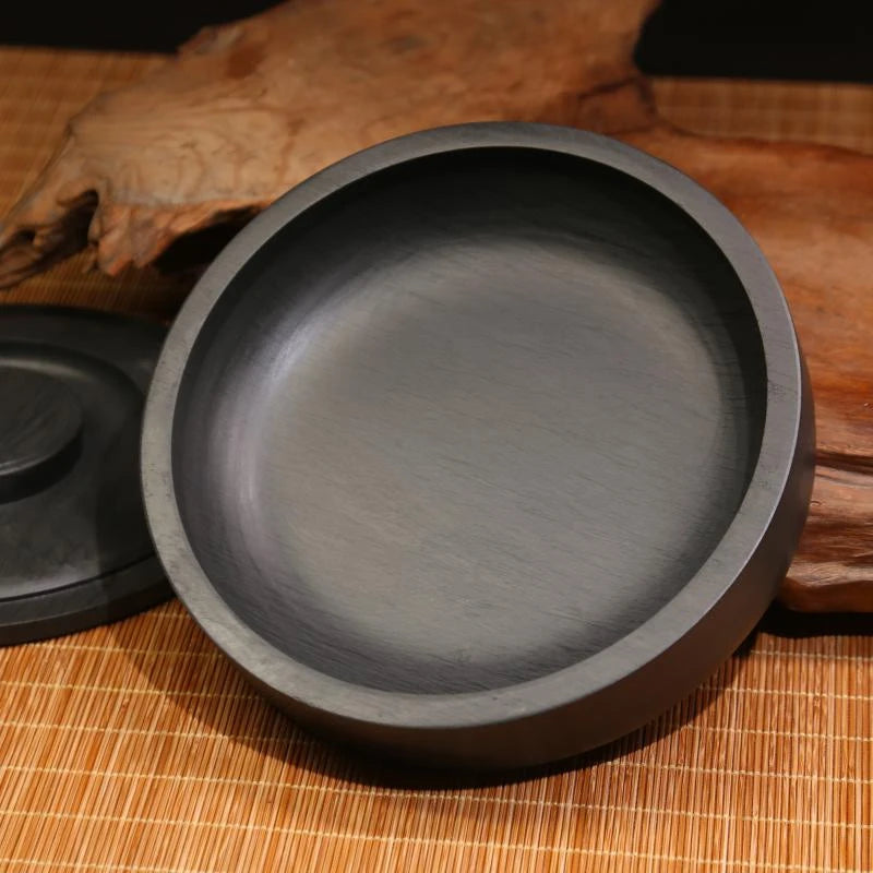 5-8 Inches Natural Inkstone Calligraphy Writing Ink Stone Traditional Chinese Painting Inkslab Multifunction Ink Grinding Plate