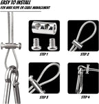 Wholesale Steel Wire Rope Clamps Double Hole Suspension Cable Clamp Cross Screw Adjustment Telescopic Lock Fastener Copper Clips