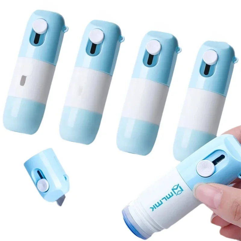 Thermal Paper Correction Fluid Address Blocker Eraser with Retractable Knife Parcel Box Opener Anti Peep Identity Information