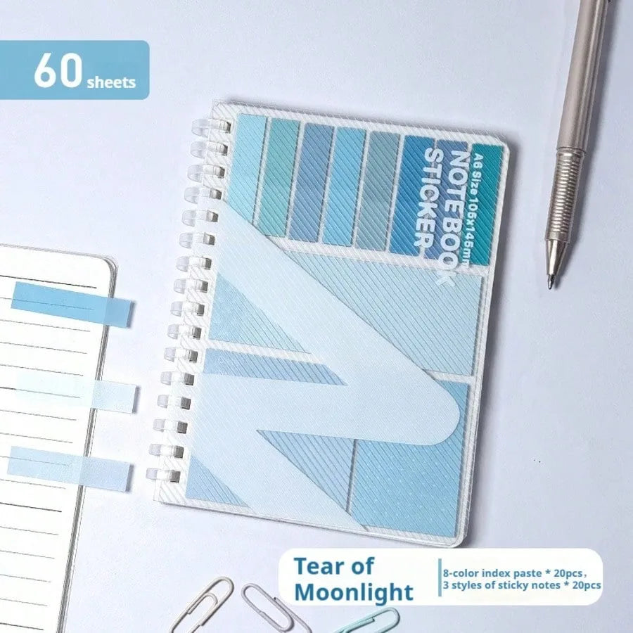 Kawaii Sticky Notes Set Expandable Removable Student Memo Pads Must-Have Study Planner Supplies Bulletin Journal Accessories