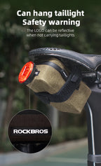 ROCKBROS Bike Saddle Bag Waterproof MTB Road Bike Bag Portable 0.4LMini Tail Bag Lightweight
