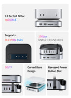 UGREEN USB HUB Docking Station for Mac Mini M4 M4 Pro M.2 NVMe SSD 8TB Max 10Gbps USB-A&C Ports SD&TF 170MB/s USB Splitter Dock