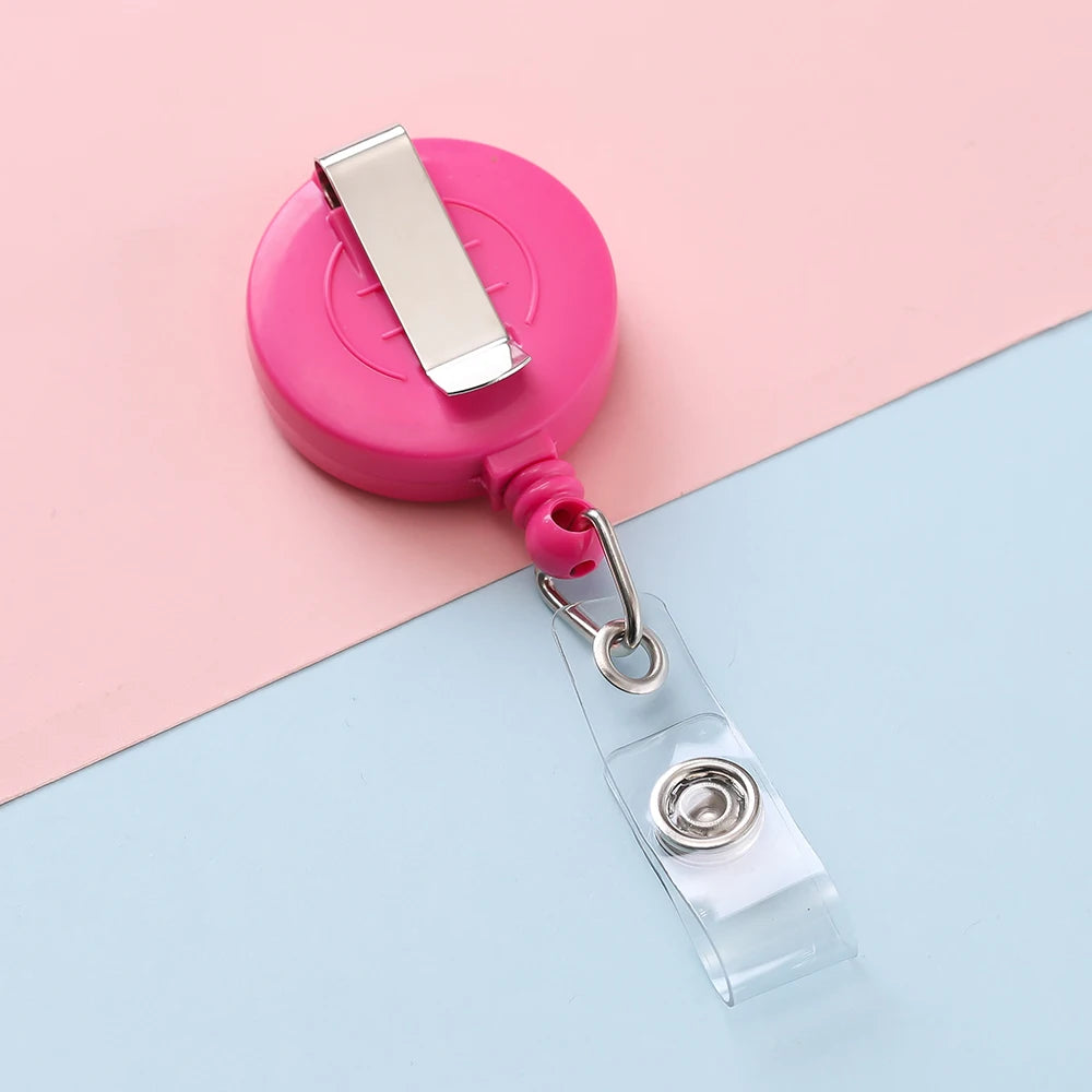 Retractable Steel Cord Pull Reel Keychains Spring Buckle Clasp Wire Rope Key Ring Recoil ID Card Holder Key Chain Multiple Tools