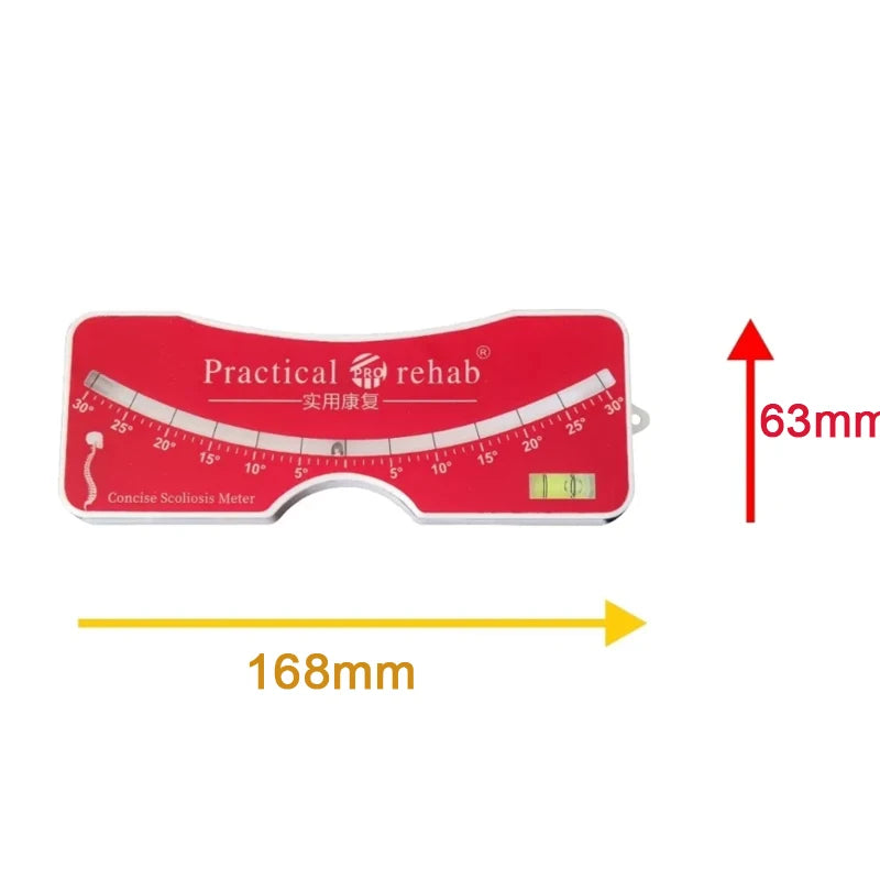 Scoliometer Medical Evaluation Measuring and Testing Meter for Diagnosis of Back and Spine Scoliosis in Adults Child Protractor