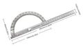 Stainless Steel Protractor & Angle Ruler Set, Multi-Angle Measuring Tool for Woodworking, Precision Angle Finder Goniometer