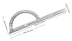 Stainless Steel Protractor & Angle Ruler Set, Multi-Angle Measuring Tool for Woodworking, Precision Angle Finder Goniometer