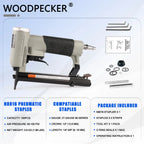 8016 21 Gauge Continuous Pneumatic Firing Upholstery Stapler 8016 Fine Wire Stapler for Woodworking  Picture Frames Cabinets