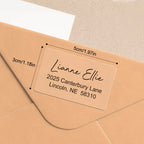 Custom Printed Waterproof Mailing Labels - Durable Self-Adhesive Address Stickers for Invitations, usiness Mail & Greeting Cards