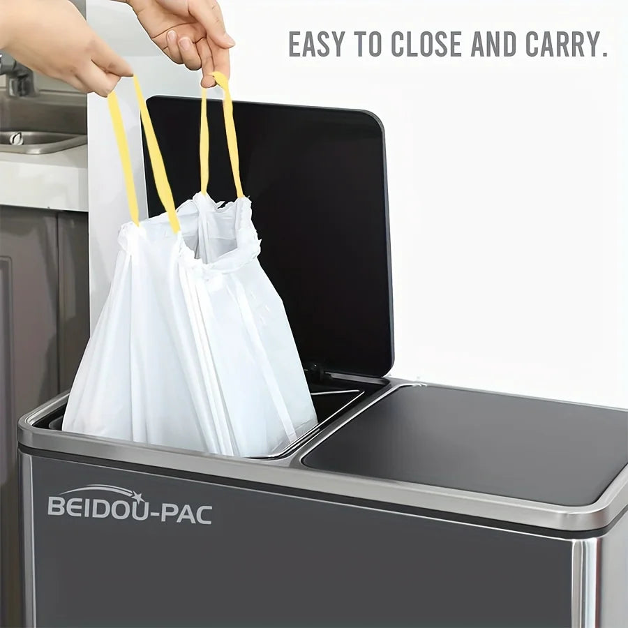 13 Gallon Trash Bag - Extra Large Garbage Bag - Home Kitchen Trash Can Liner - 10 Count