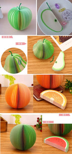 125 Sheets Creative Fruit Shapes Sticky Note Pads Notepads, Sticker Paper, Memo Pads, for School Stationery Office Supplies