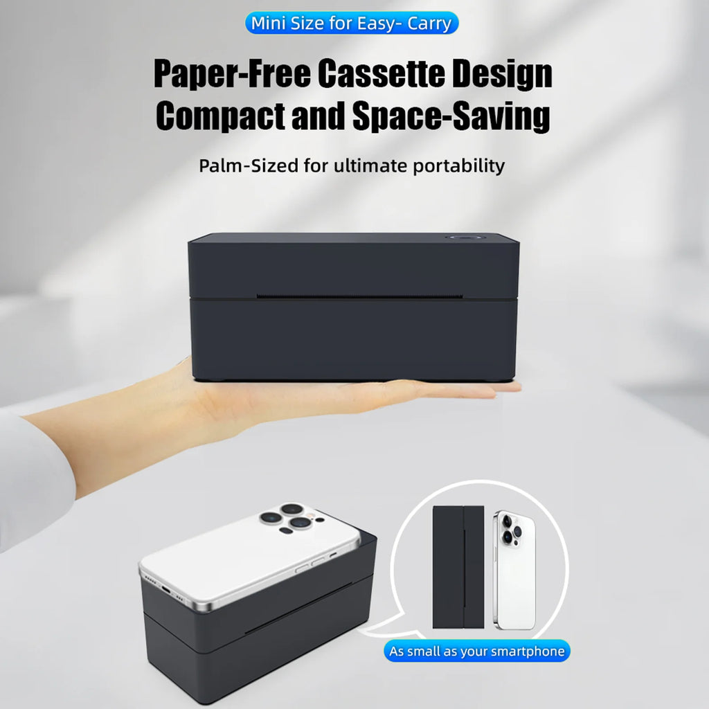 4X6 Thermal Label Printer Bluetooth Wireless Shipping Compatible With iPhone Android Mac Window - Shipping Label Printer