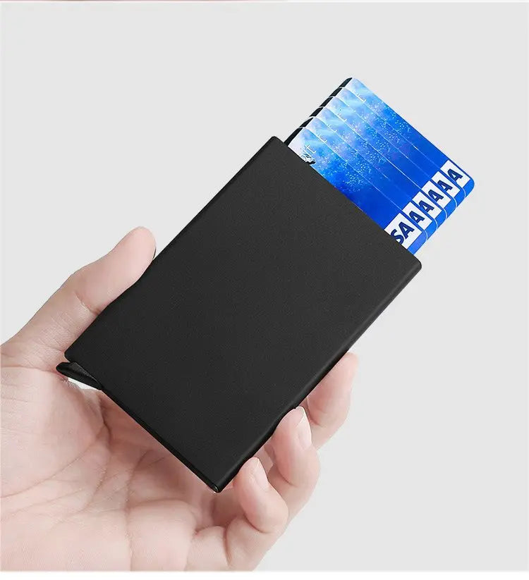 Anti Rfid Blocking Protected Magic Men ID Credit Card Holder Wallet Men Women Metal Business Bank CreditCard Cardholder Case