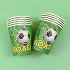 Soccer Party Disposable Tableware Paper Plates Cups Napkins Tablecloth Kids Boys Football Birthday Party Decoration Supplies