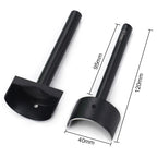 QJH Half-Round Leather Cutter Punch Strap End Punch Tool for DIY Crafting Handwork Strap Belt, Wallet and Bag (15 - 45 mm)