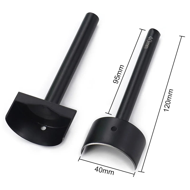 QJH Half-Round Leather Cutter Punch Strap End Punch Tool for DIY Crafting Handwork Strap Belt, Wallet and Bag (15 - 45 mm)