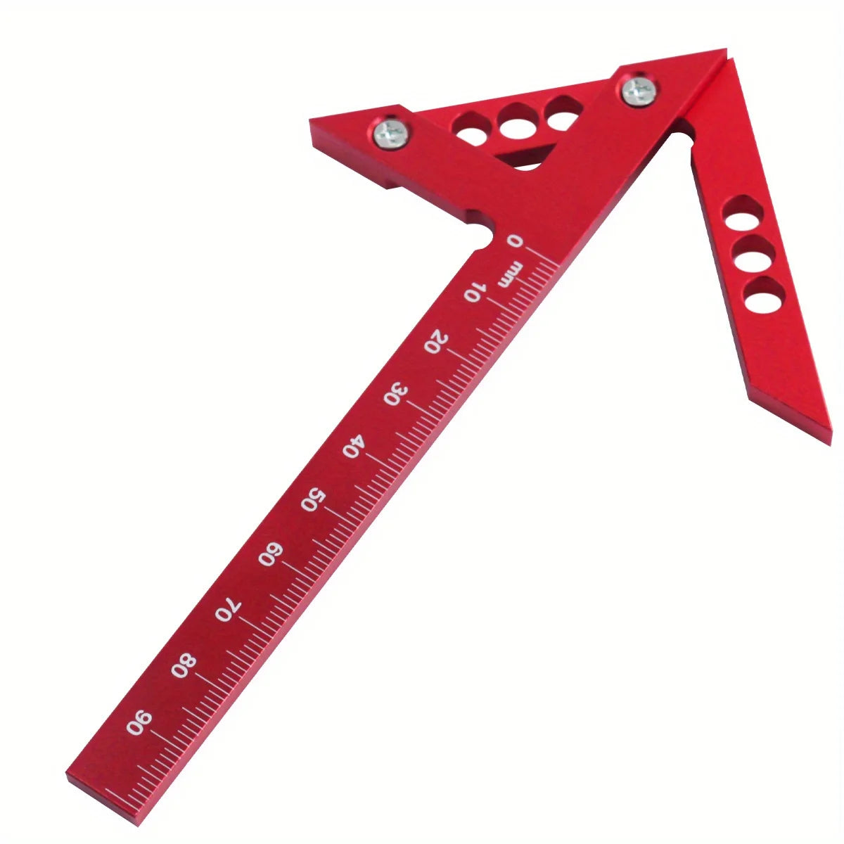 2pcs Center Finder and T-Square Hole Scribe Ruler Kit, Carpenter Center Measuring Tool, Metric & Inch Woodworking Projects Tool