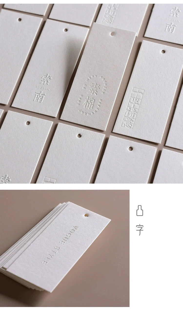 Professional Manufacturer's Custom Eco-Friendly Logo Swing Tags Garment Paper Hang Tags For Shoes and Clothing Use