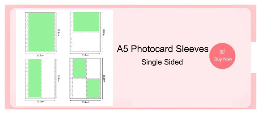 A5 3 Ring Photocard Binder Glitter with Magnetic Button Ins Photo Album Kpop Card Binder 1 2 4 Pocket Sleeves 4×6 10×15 PVC Free