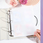 Heavy Duty A5 Card Binder W/ 55mm Large D-Rings 3-Ring Thick Photo Card Album W/ Elastic Band for K-pop Collection