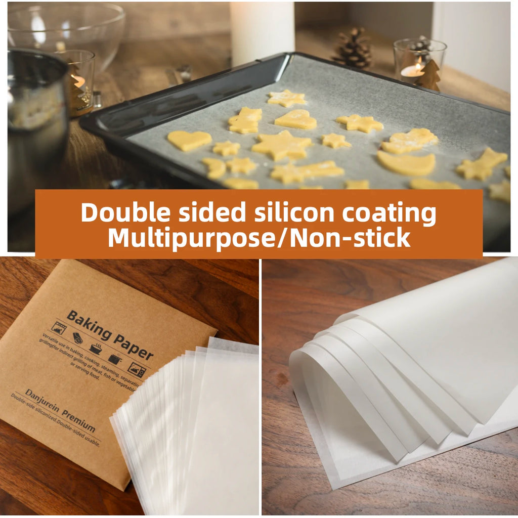 Parchment Paper Baking Paper 4"6"8"9"10"12" Precut Non-Stick Grilling Food Packaging Oven Air Fryer Steaming Bread Cake Cookie