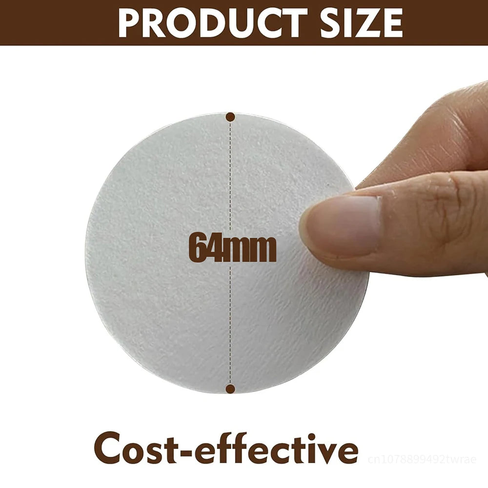 Replacement Paper Filters Round Disposable Coffee Filters Paper Compatible with Aeropress Coffee Makers for Brewing Tea Coffee