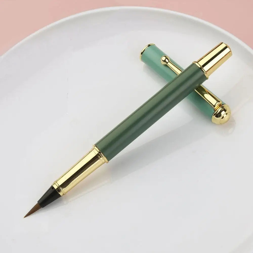 High Quality Drawing Soft Hair Artist Metal Penmanship Brushes Calligraphy Pen Brushes Chinese Brushes Painting Pens