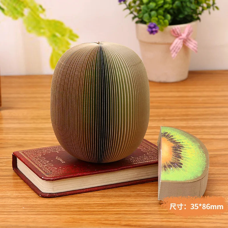 125 Sheets Creative Fruit Shapes Sticky Note Pads Notepads, Sticker Paper, Memo Pads, for School Stationery Office Supplies