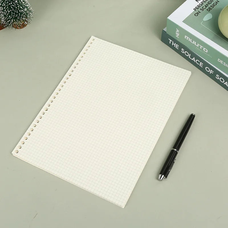 A5 B5 Line Grid 20Holes Loose-Leaf Notebook Refill Spiral Binder Paper Index Inside Page Dot Grid Blank Connell Stationery