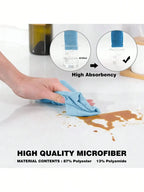50pcs/Roll Microfiber Tear-Towel Roll, Reusable Cleaning Rag,Multi-Purpose Dishwashing Towels For Tableware Double
