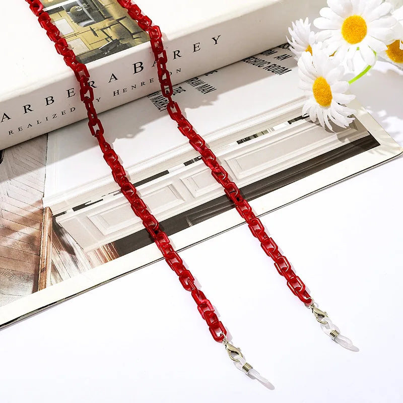 New Face Mask Chains Acrylic Glasses Chain Holder Lanyard Hanging Reading Eyewear Mask Women Men Neck Chains Holder Rope Strap