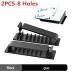 Cable Organizer Self Adhesive Cable Clips USB Cable Management Clamp Car Home Desk Wall Cord Holder Charging Wire Winder Manager