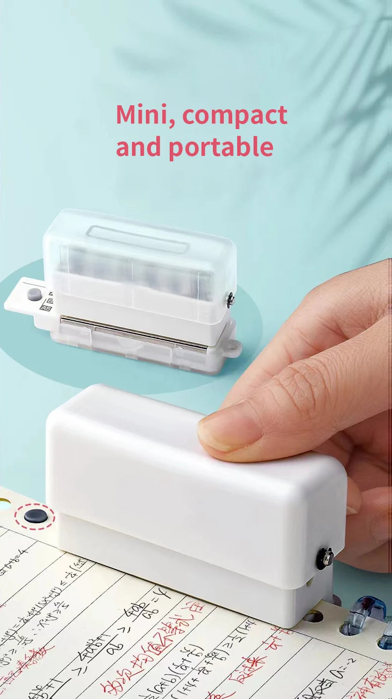 New 6 Holes Hole Puncher A4 A5 B5 Loose Leaf Paper Hole Punch Standard Hole Punch DIY Office Binding Tool Office School Supplies