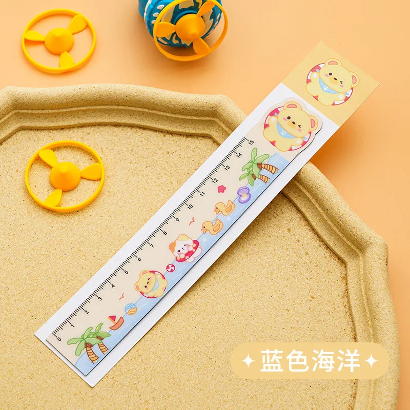Magnetic Ruler Multifunction Cartoon Soft Ruler Ruler Cute Student School Supplies Reward Children Stationery Small Gift