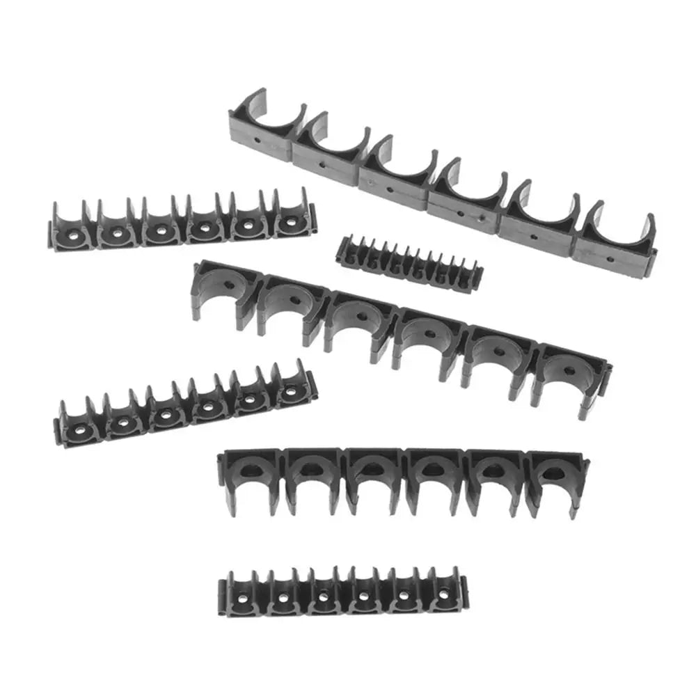 4/6/8/10/12mm Nylon Pneumatic Tube Air Hose Fixing Clamp 6 Way Water Pipe Holder Gas Compressor Tubing Diversion Flow Clip