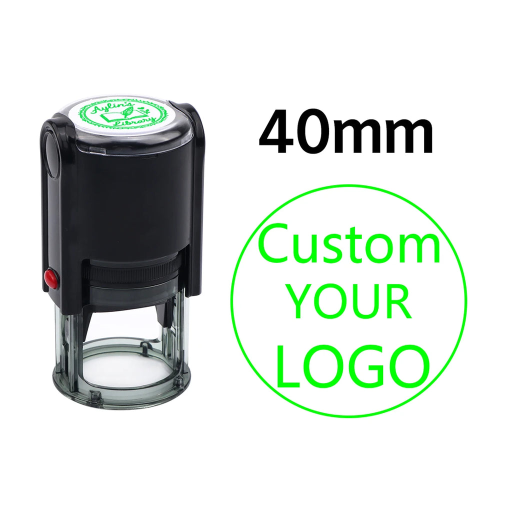 Custom Self-Inking Stamp With Your Own Logo,Photosensitive Ink / Rubber Stamp,Personalize Your Logo Multiple Ink Color Option