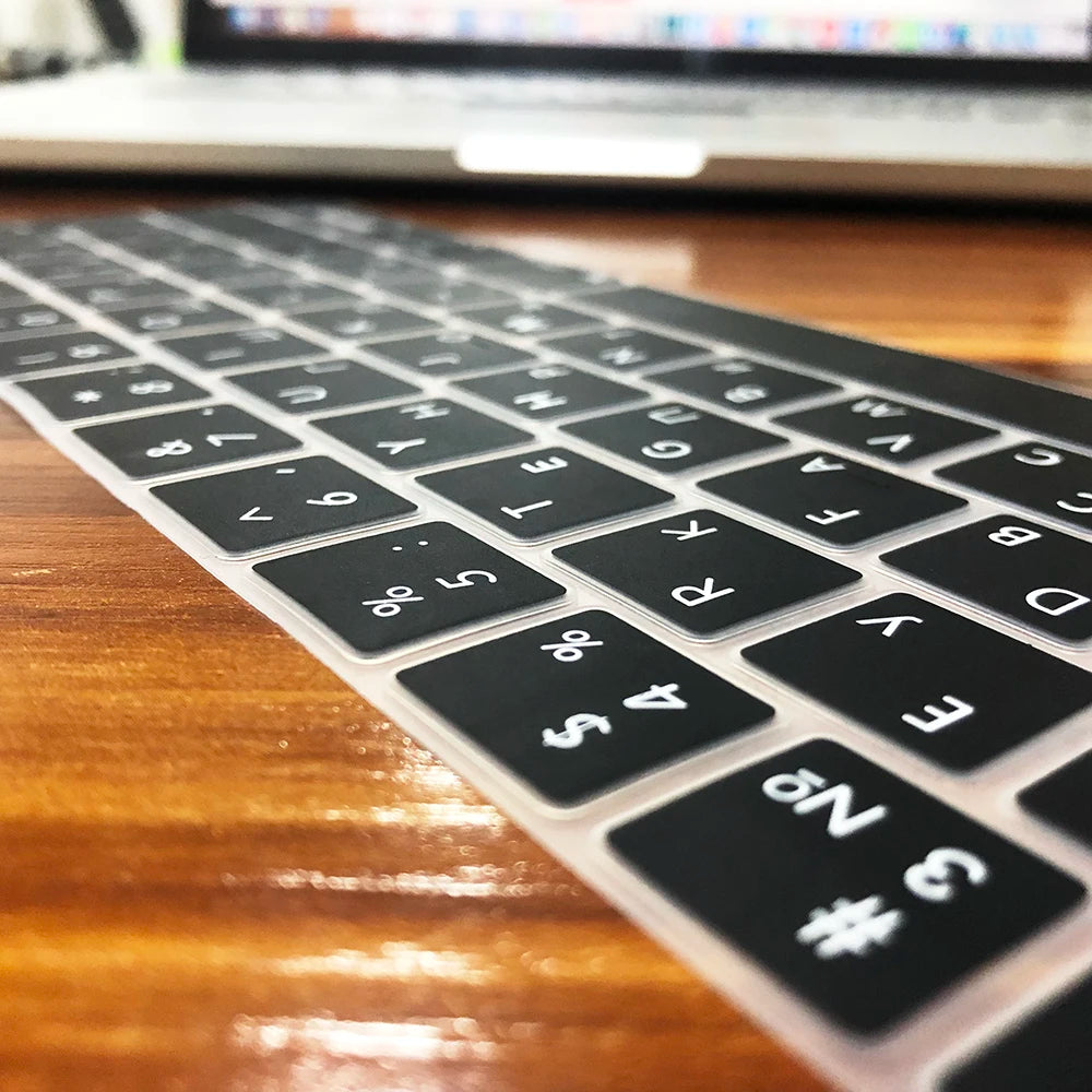 Russian Silicone Keyboard Cover Protector for Macbook Air13/12/15/16Pro Touchbar A2992/A3113/A2941/A1990/A3114/A2289A2337/A2141
