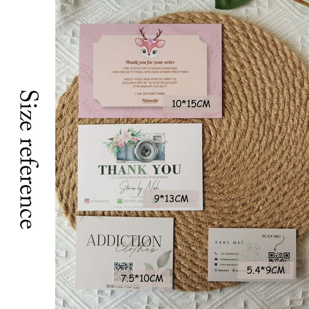 Custom Cards Thank You Cards Custom Business Card Packaging For Small Businesses Wedding Invitations Postcards Personalized Logo