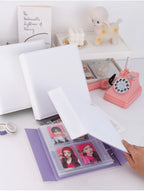 Big A5 Photocard Binder Magnetic D 3 Rings 4Grid Collect Book Kpop Photo Album PU Leather Photo Holder Korean 포카 바인더