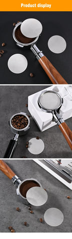 0.2mm Espresso Puck Screen 51/53/58.5mm Stainless Steel Coffee Filter Mesh For Portafilter Espresso Machine Barista Tool