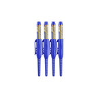 4-40Pcs White/Black/Blue/Red 45mm Deep Hole Marker Pens Long Nib Head Carpenter Pen Waterproof for Measuring Woodworking Office