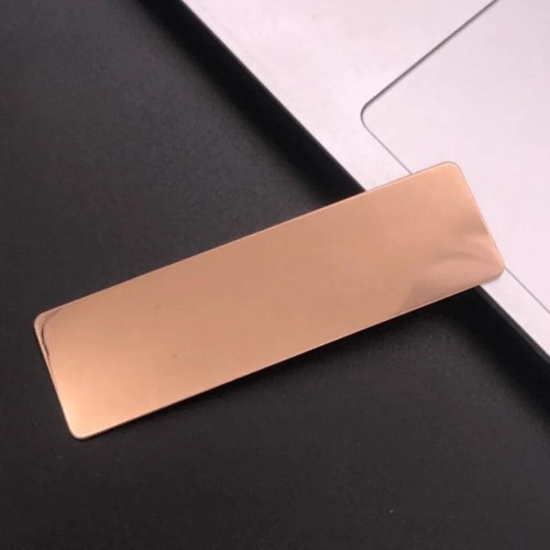Customized Exclusive Name Badges Engraved Department Name Labels Personalized Metal Identity Cards tag Name Labels in Pin Style