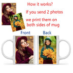 Personalised Your Photo Mug, Custom NAME IMAGE Cup, Customize Coffee Mugs, Tea Cups, Mothers' Day, Fathers' Day Wedding Gift