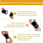 Custom Self-Inking Stamp With Your Own Logo,Photosensitive Ink / Rubber Stamp,Personalize Your Logo Multiple Ink Color Option