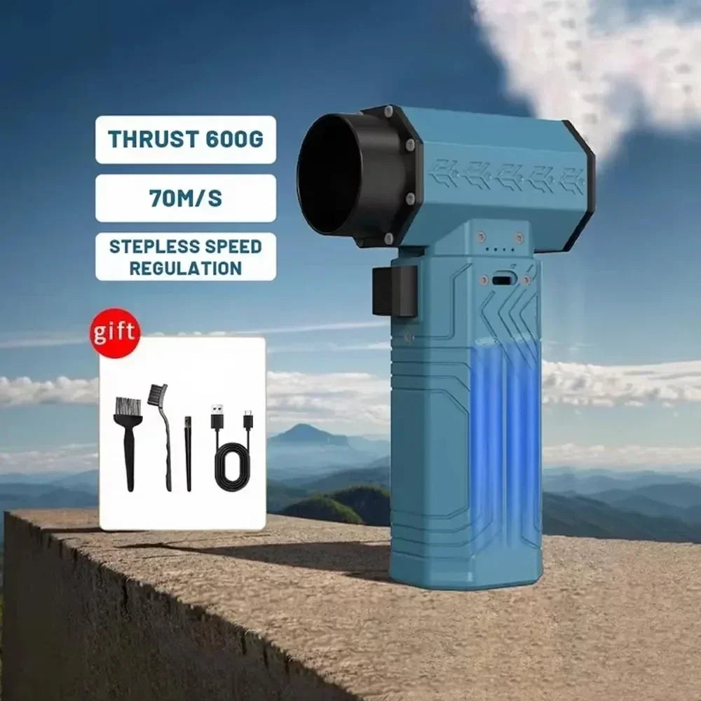 880000RPM Powerful  Mini Turbo Fan Air Blower 10000MAH 600g Thrust 70m/s Wind Brushless Duster leaf Removal Dryer keyboard