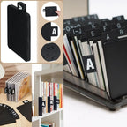 A-Z 26 Letters Alphabetical Labeling Bookmarks Plastic Dividers Premium Feel Category Identification Cards Alphabetical Tabs