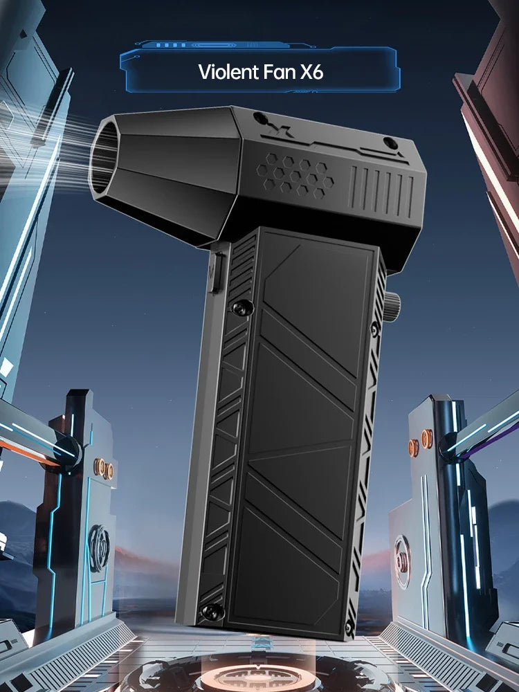 450,000RPM X6 Air Blower Powerful dust Vacuum Cleaner Fast Charging Strong Wind Brushless Violent Fan for car/computer cleaning