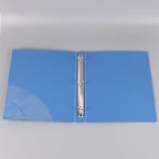 〔R〕A4 3-Ring Binder Folders - Clear & Blue Document Organizers for Office/Study