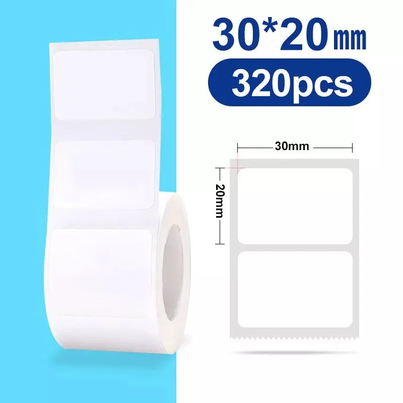 NiiMbot B1/B203 B21/B3s Label Printer Waterproof Anti-Oil Tear-Resistant Price Tag Pure Color Scratch-Resistant Label Paper